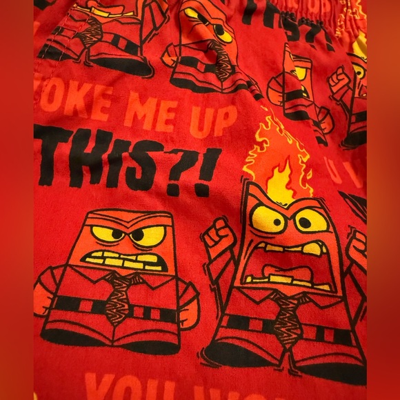 Disney Parks Pixar Inside Out Anger pj pants Large adults. EUC - Picture 3 of 8